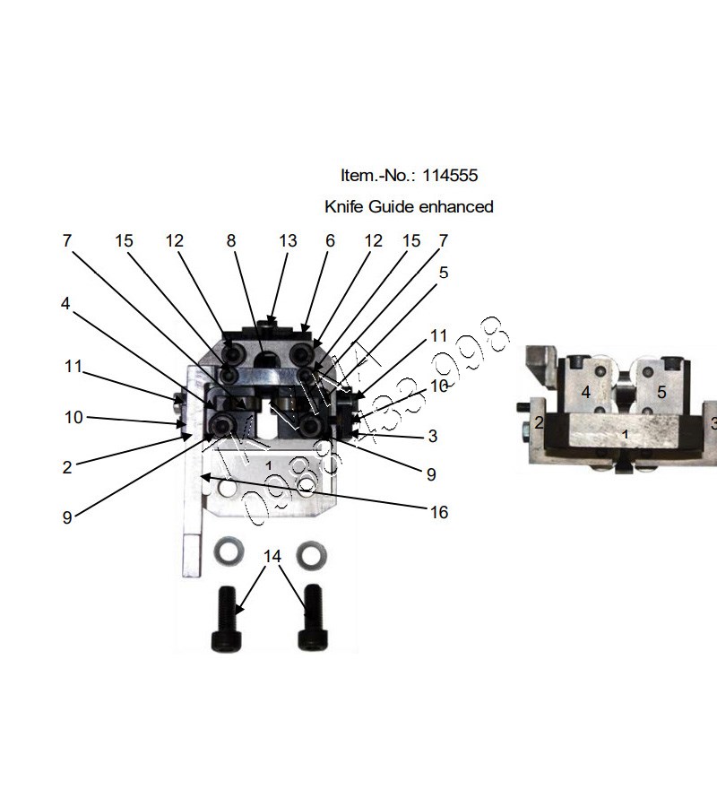 114555 BỘ DẪN HƯỚNG DAO MÁY CẮT BULLMER